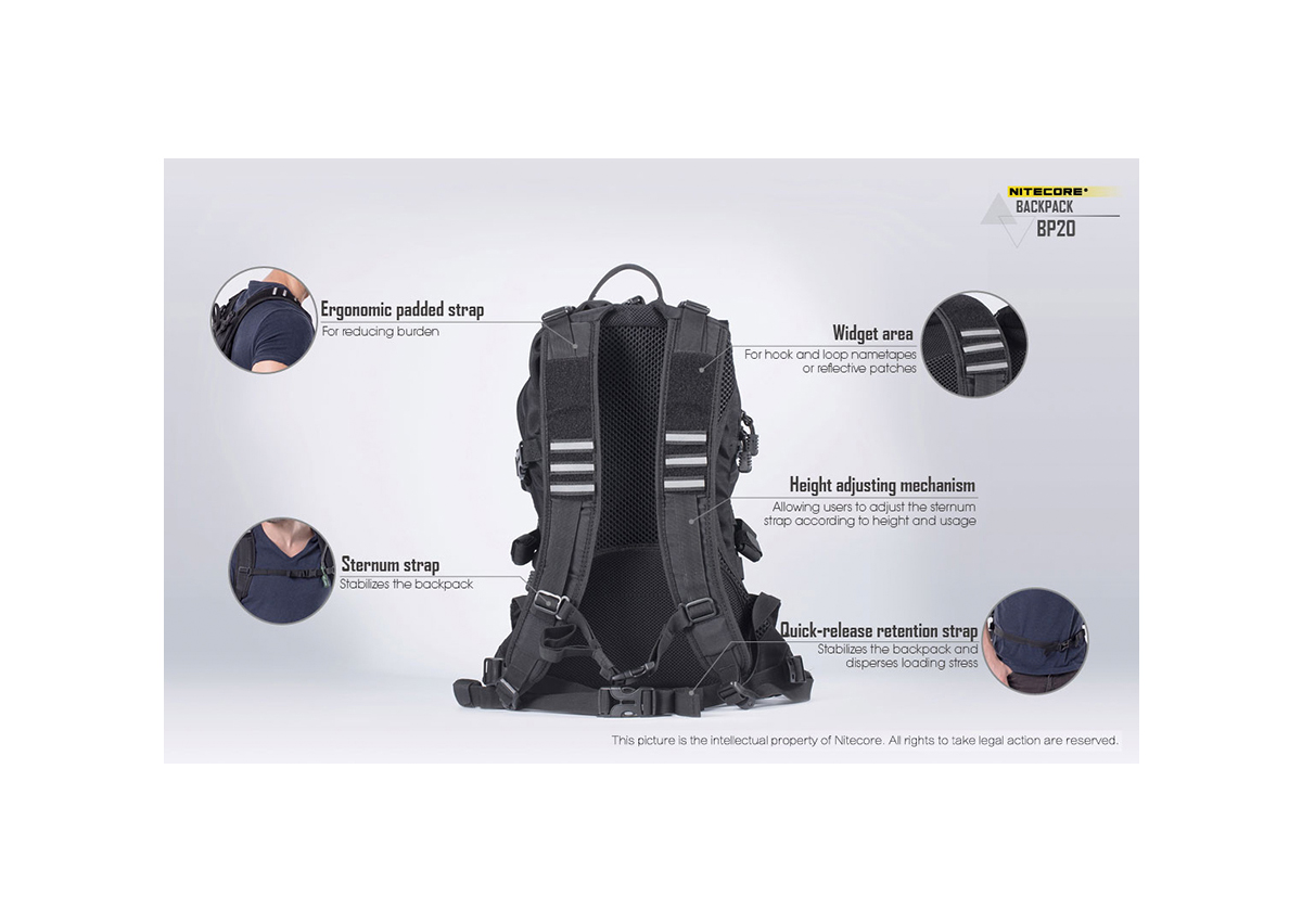 Σακίδιο Backpack BP20 της Nitecore VAS42226 trazeras|VAS42226