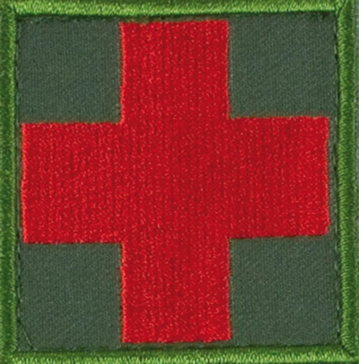 Σήμα Medic 5x5cm (Χακί / Κόκκινο) της Recon REC21250 trazeras|REC21250