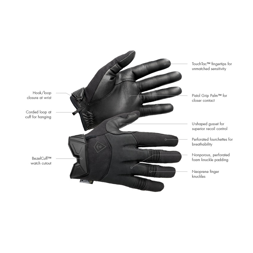 Επιχειρησιακά Γάντια Duty Padded (Μαύρα) της First Tactical SRS61381 trazeras|SRS61381