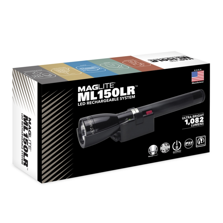 Φακός ML150LRX Led (Μαύρο) της Maglite EDI58140 trazeras|EDI58140