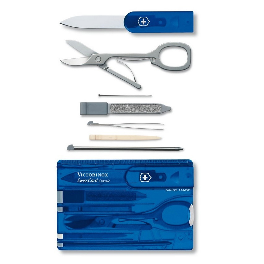Πολυεργαλείο SwissCard (Sapphire) της Victorinox CAR29986 trazeras|CAR29986