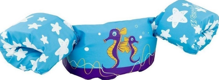 Πιστοποιημένο Παιδικό Φουσκωτό Puddle Jumper Deluxe Sea Horse της Sevylor TER01081 trazeras|TER01081