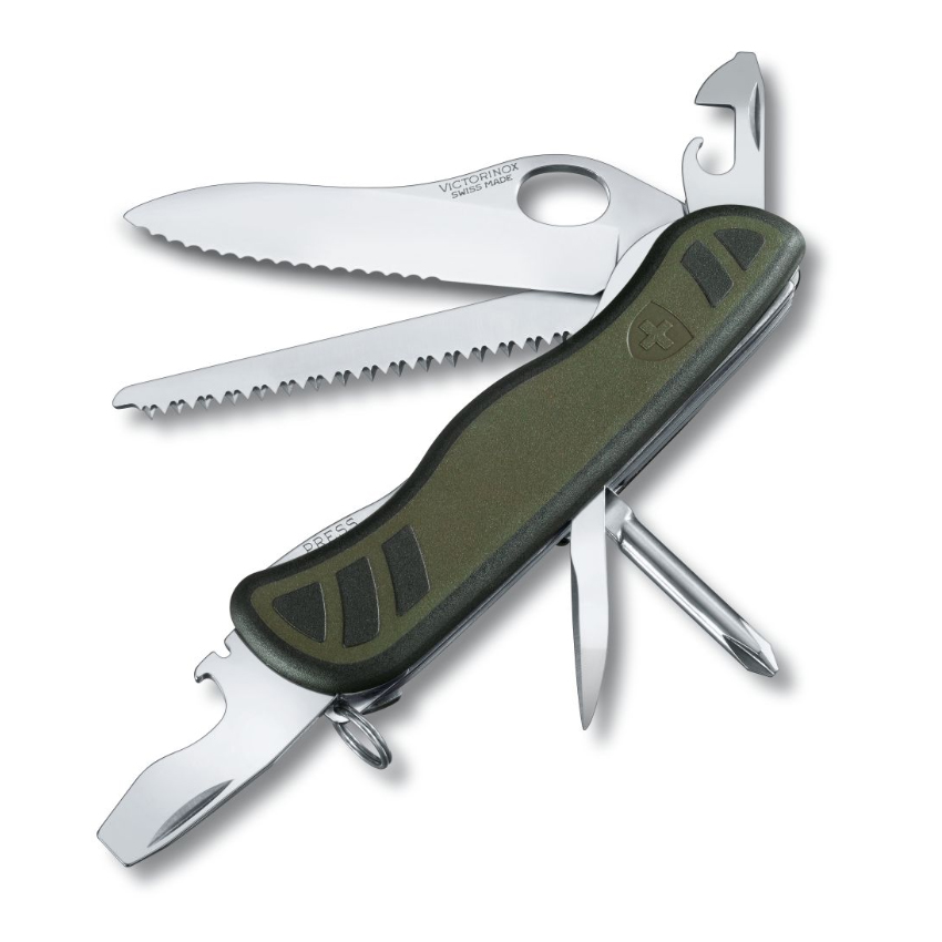 Πολυεργαλείο Swiss Soldier's Knife 08 (Black/Green) της Victorinox CAR01211 trazeras|CAR01211
