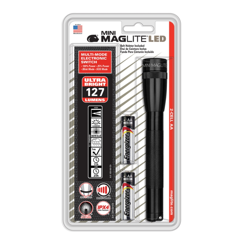Φακός SP2201H Mini 2x AA Led (Μαύρο) της Maglite EDI58065 trazeras|EDI58065