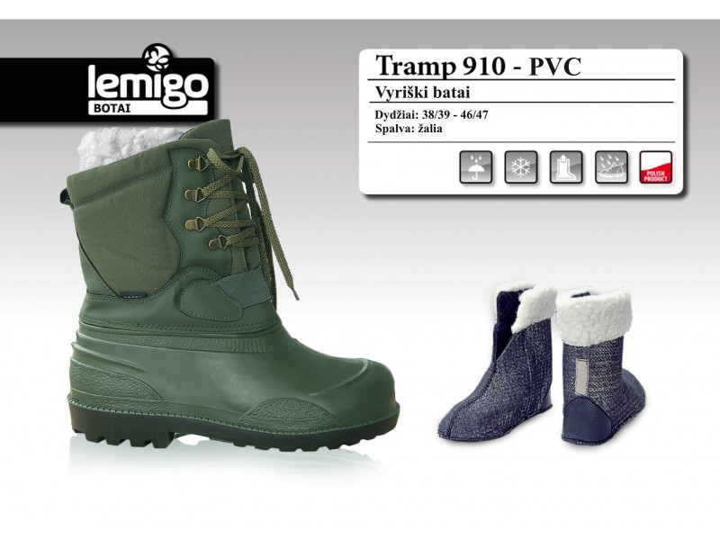 Μποτάκια Ισχυρού Ψύχους Tramp 910 (Green) της Lemigo TRA31606 trazeras|TRA31606