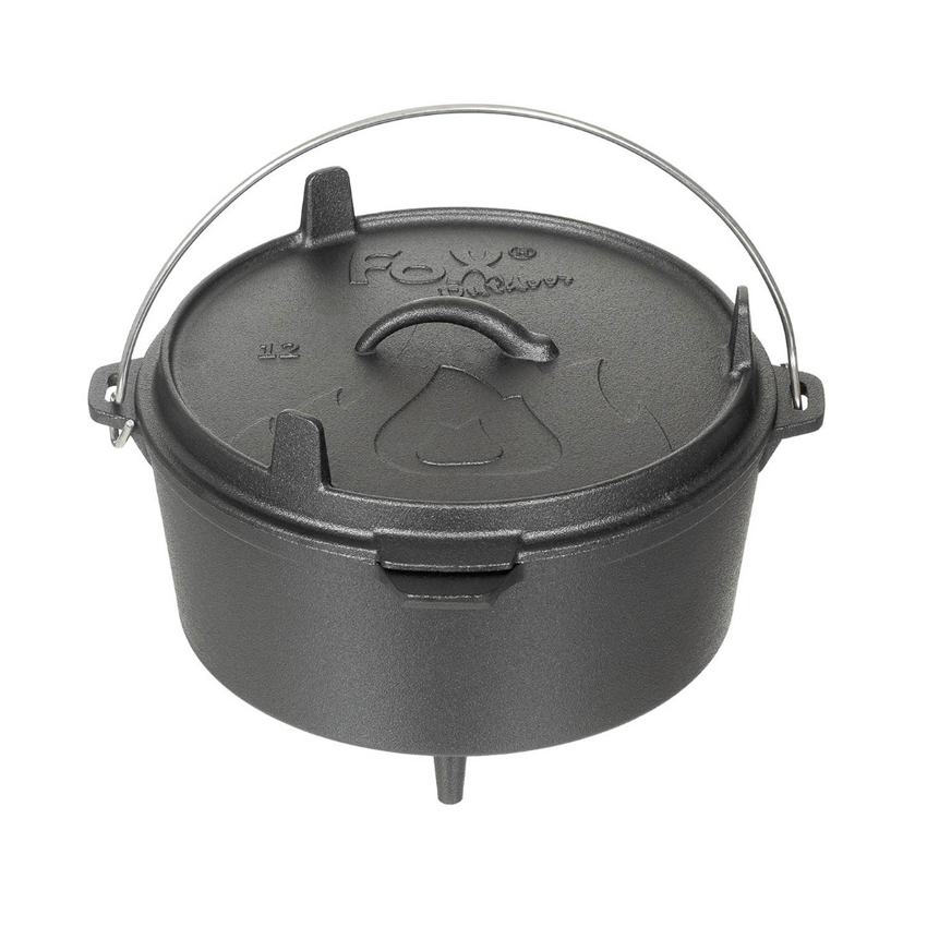 Μεταλλική Κατσαρόλα Pot Dutch Oven, Cast Iron 5,7L της Fox Outdoors, MAX58618 trazeras|MAX58618