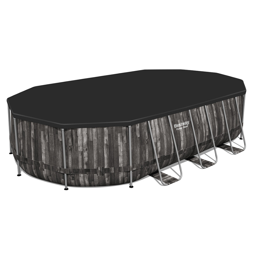 Πισίνα Oval Power Steel 7,32m της BestWay UNI59243 trazeras|UNI59243