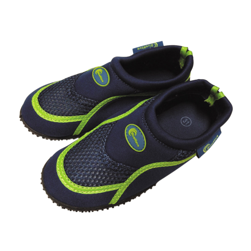 Παιδικά Παπούτσια Παραλίας Neoprene 28-34, (Black/Green) της Blue Wave UNI59303 trazeras|UNI59303