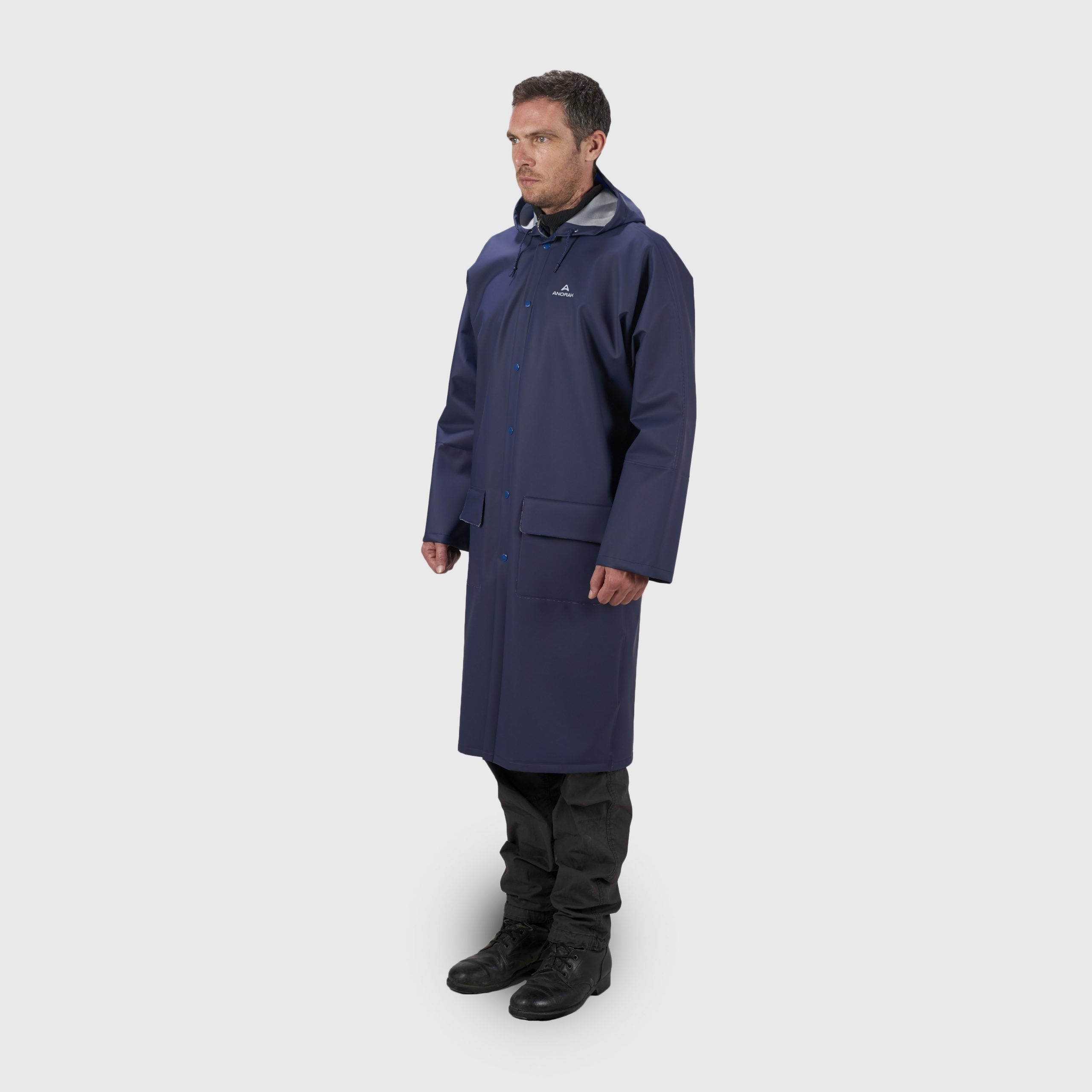 Αδιάβροχη Καμπαρντίνα με Κουκούλα Walker Flex X-Long της Anorak ANO59184 trazeras|ANO59184