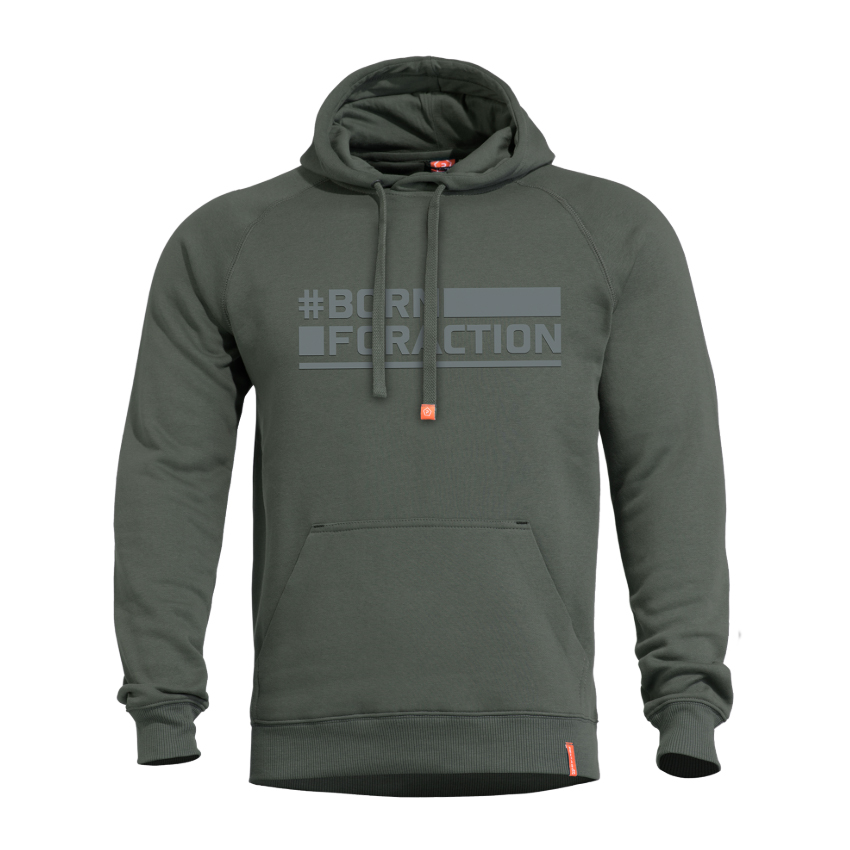 Μπλούζα Phaeton Hood Sweater ''Born For Action'' (Camo Green) της Pentagon PEN44932 trazeras|PEN44932