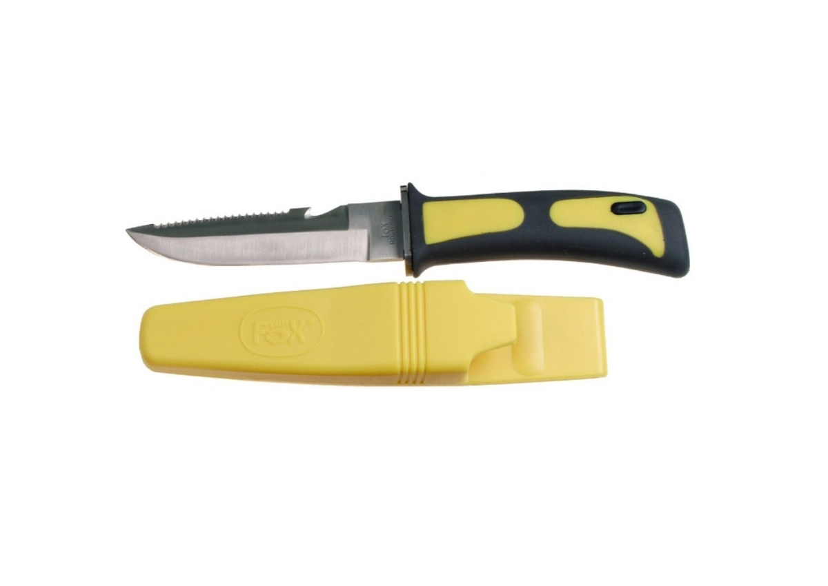 Μαχαίρι Κατάδυσης Frogman με Θήκη Μεταφοράς της Fox Outdoors MAX00646 trazeras|MAX00646