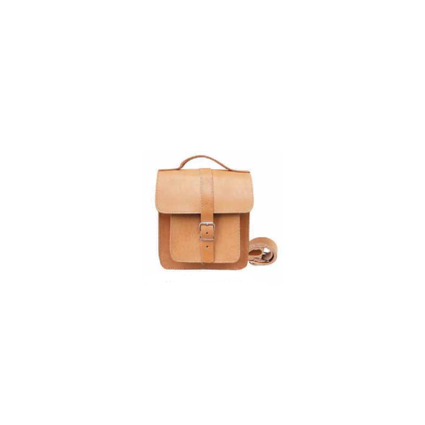 Δερμάτινη Τσάντα Unisex Mod.201 (Φυσικό) της Kouros KOU47124 trazeras|KOU47124