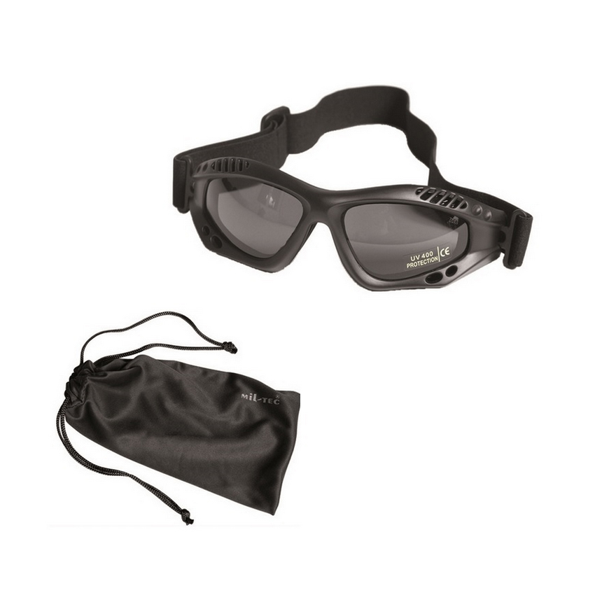 Γυαλιά με Κορδόνι Αρματιστή Commando (Black) της Mil-Tec STU31520 trazeras|STU31520