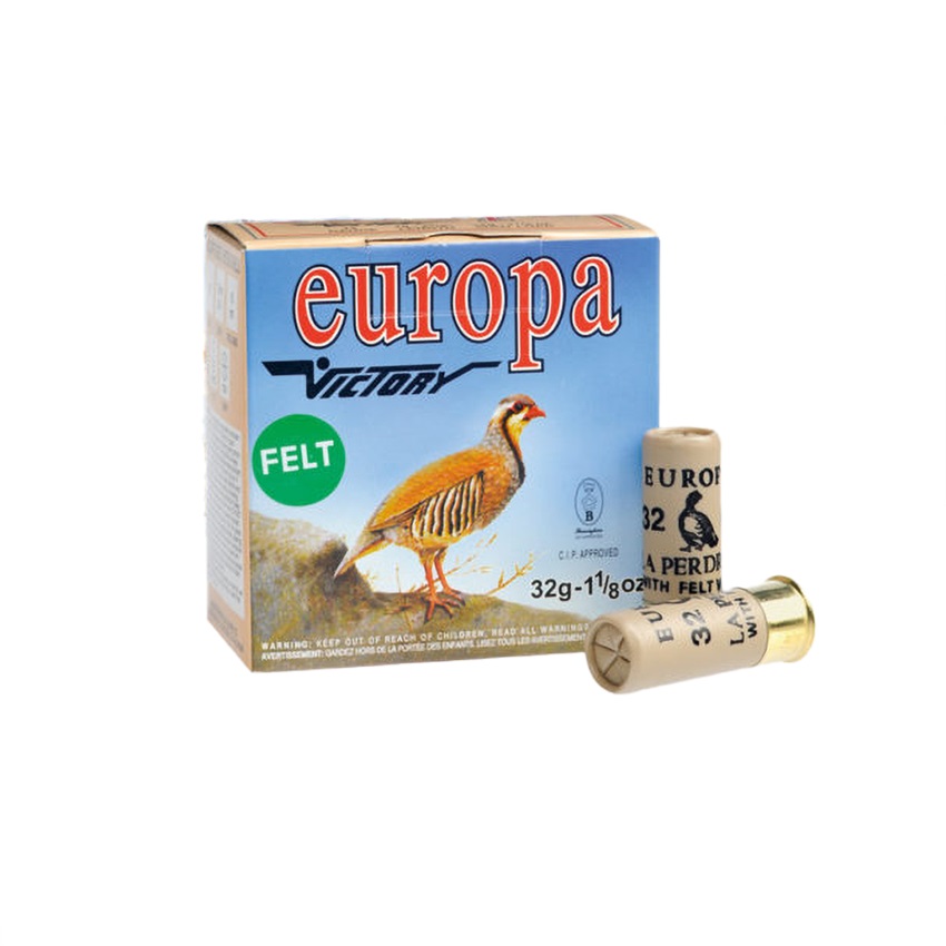 Φυσίγγια με Μάλλινη Τάπα 32g Premium Game Europa Felt 12 Cal της Victory KIR70767 trazeras|KIR70767