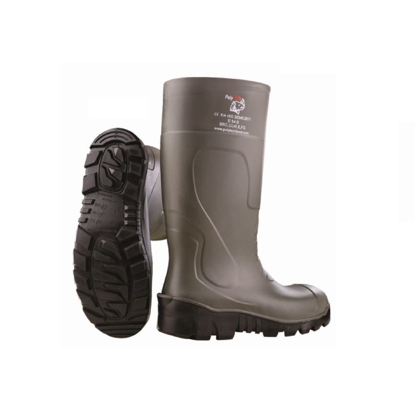 Γαλότσες PU S4 SRC, High 9'' (Anthracite) της Polytech DIS70282 trazeras|DIS70282