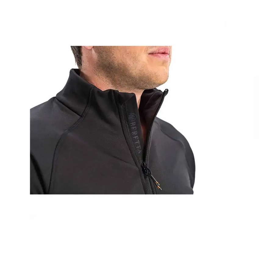 Ελαστική Θερμική Μπλούζα Fleece Half Zip Stretch Tech (Green Moss) της Beretta KAL70350 trazeras|KAL70350