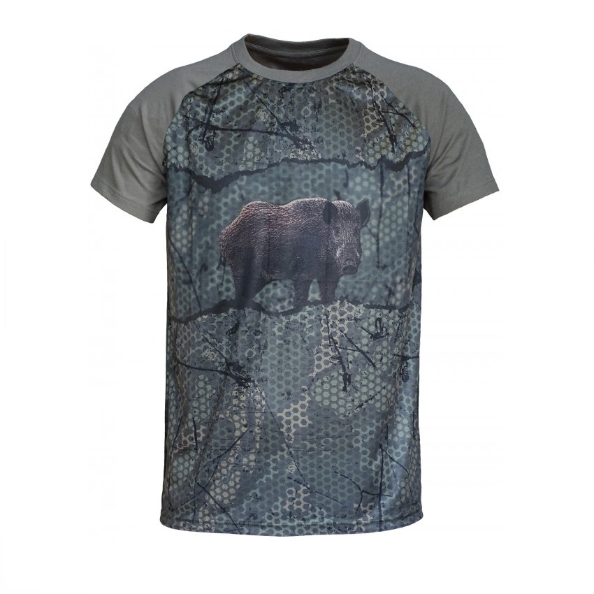 Κοντομάνικη Βαμβακερή Μπλούζα T-Shirt 3D Technical Αγριόχοιρου (Παραλλαγής) της Benisport GOR70083 trazeras|GOR70083
