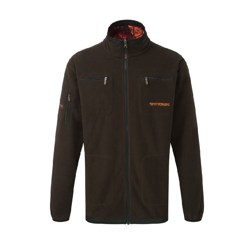 Τζάκετ Αδιάβροχο Softshell Διπλής Όψης Mossy Blaze (Brown / Blaze Orange Camo) της ShooterKing AKA69570 trazeras|AKA69570