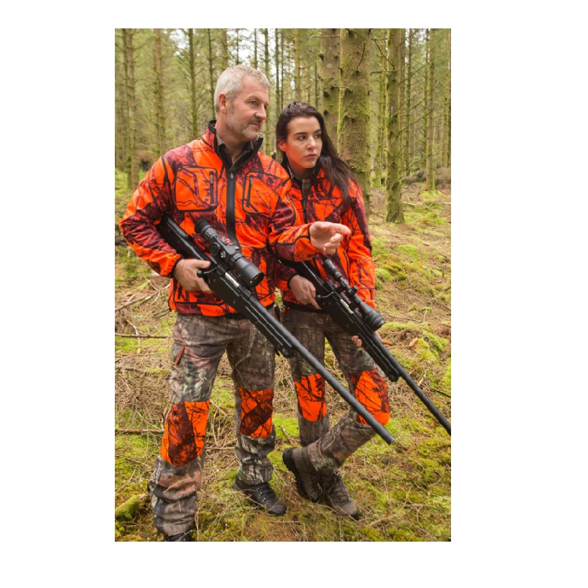 Τζάκετ Αδιάβροχο Softshell Διπλής Όψης Mossy Blaze (Brown / Blaze Orange Camo) της ShooterKing AKA69570 trazeras|AKA69570