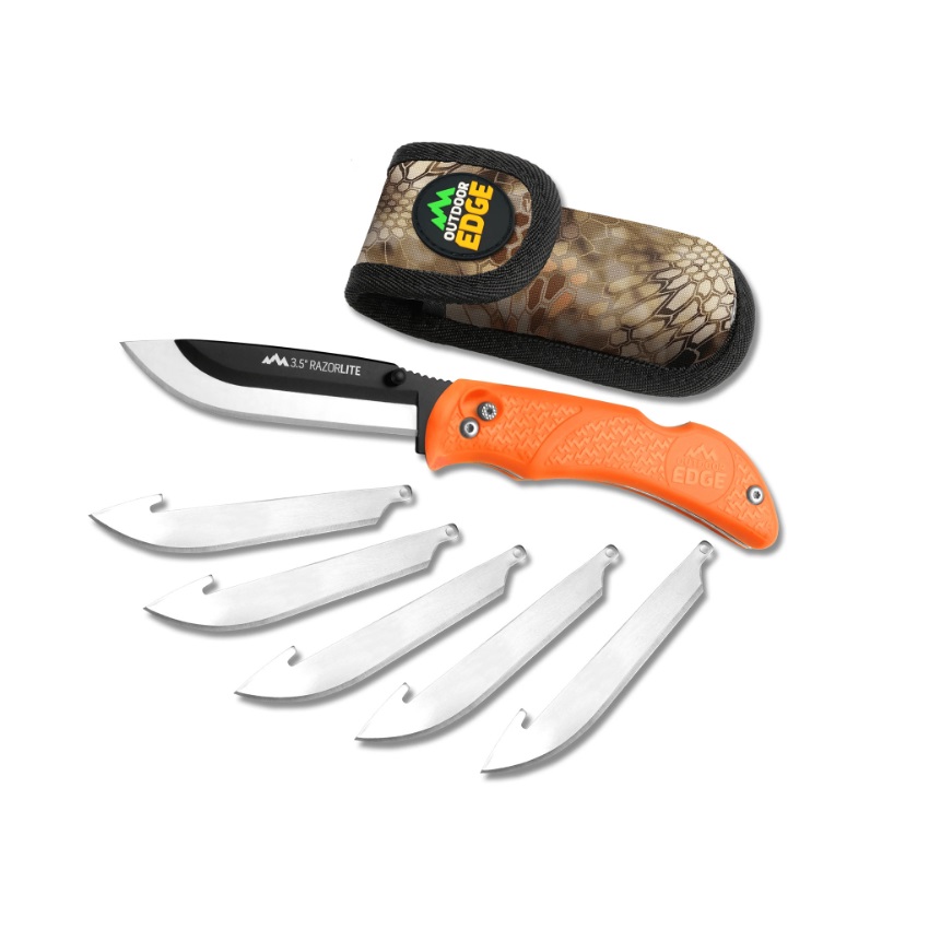 Μαχαίρι Κυνηγίου Razor Lite (Πορτοκαλί) της Outdoor Edge AKA69610 trazeras|AKA69610