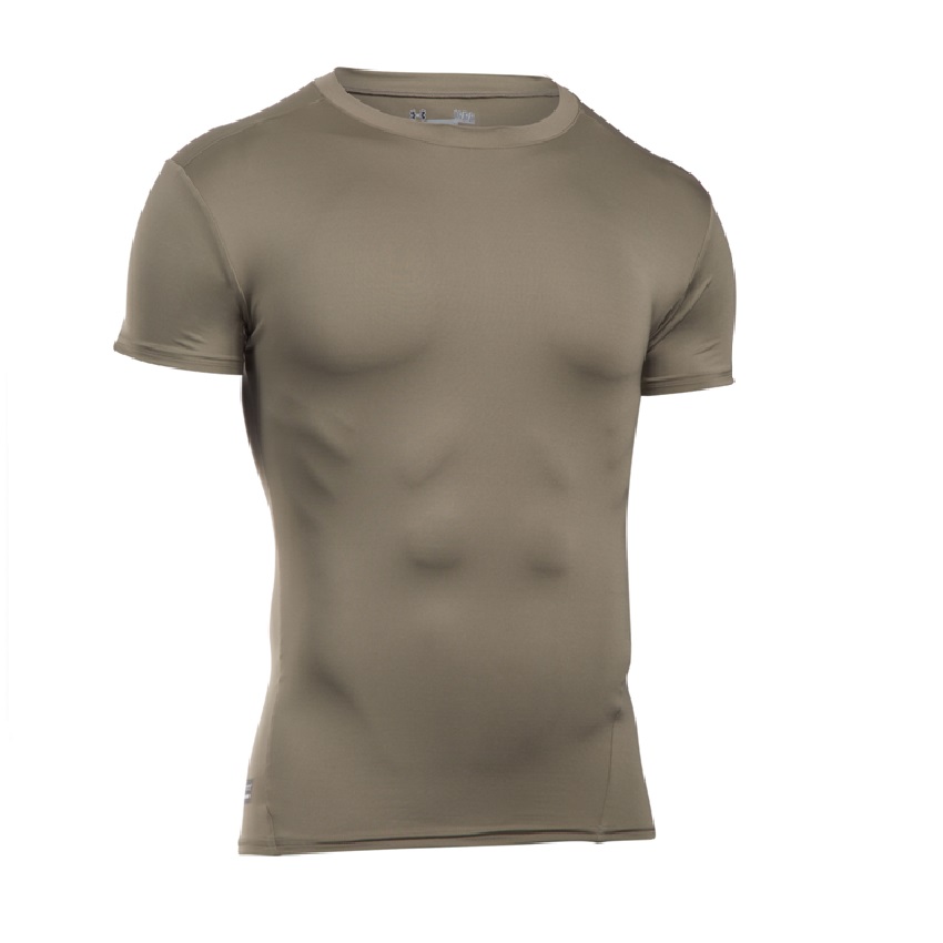 Κοντομάνικη Μπλούζα T-Shirt Tactical Heatgear Compression (Khaki) της Under Armour SRS69033 trazeras|SRS69033