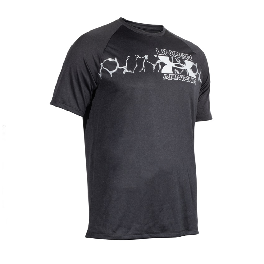 Κοντομάνικη Μπλούζα T-Shirt Tech 2.0 Graphic (Μαύρο) της Under Armour SRS68949 trazeras|SRS68949