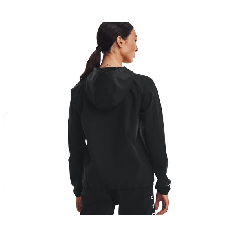 Γυναικείο Hoodie Υφαντό με Φερμουάρ Branded (Μαύρο) της Under Armour SRS68836 trazeras|SRS68836