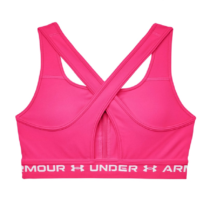 Γυναικείο Αθλητικό Σουτιέν Crossback Mid (Ροζ) της Under Armour SRS68716 trazeras|SRS68716