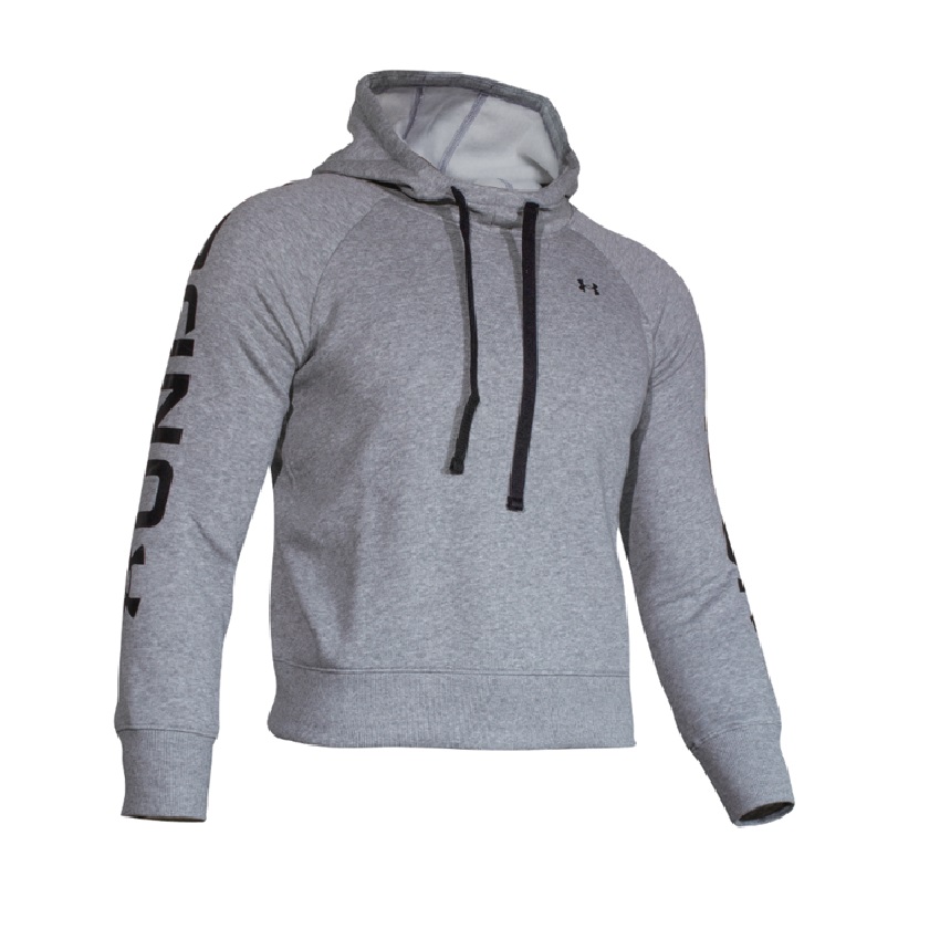 Γυναικείο Hoodie Rival Fleece Colorblock (Γκρι) της Under Armour SRS68774 trazeras|SRS68774
