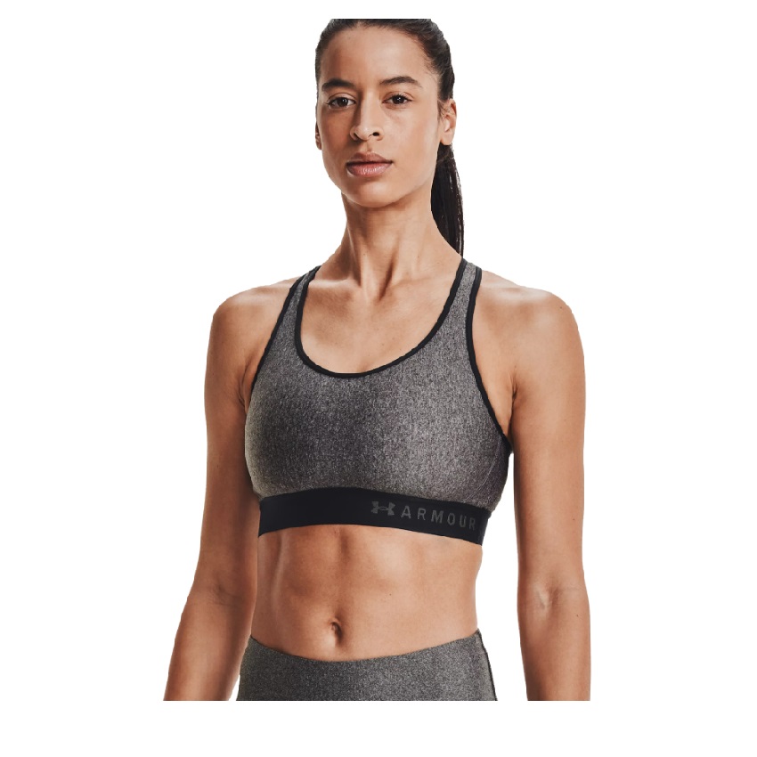 Γυναικείο Αθλητικό Σουτιέν Heathered Sports Mid (Γκρι) της Under Armour SRS68776 trazeras|SRS687776
