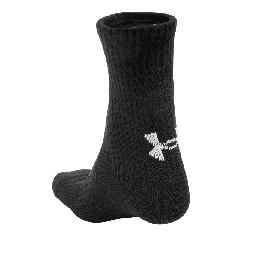 Κάλτσες Core Crew, Βαμβακερές (Black) της Under Armour SRS68782 trazeras|SRS68782