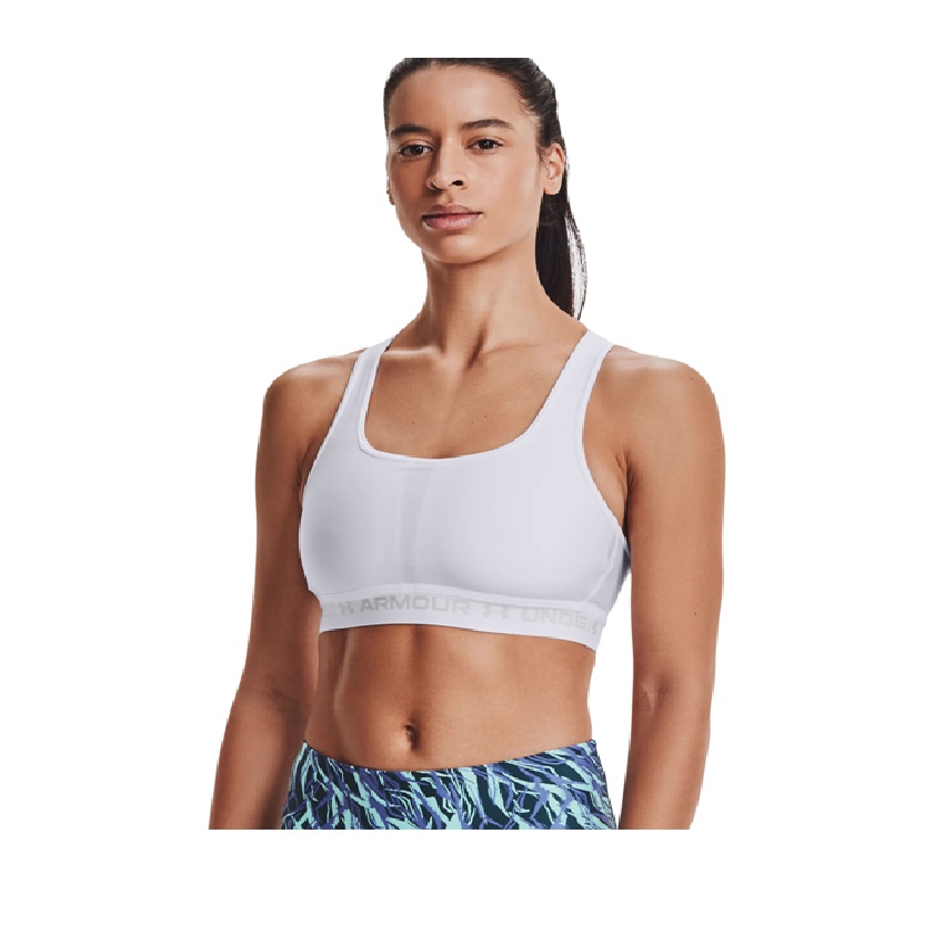 Γυναικείο Αθλητικό Σουτιέν Crossback Mid (Λευκό) της Under Armour SRS68714 trazeras|SRS68714