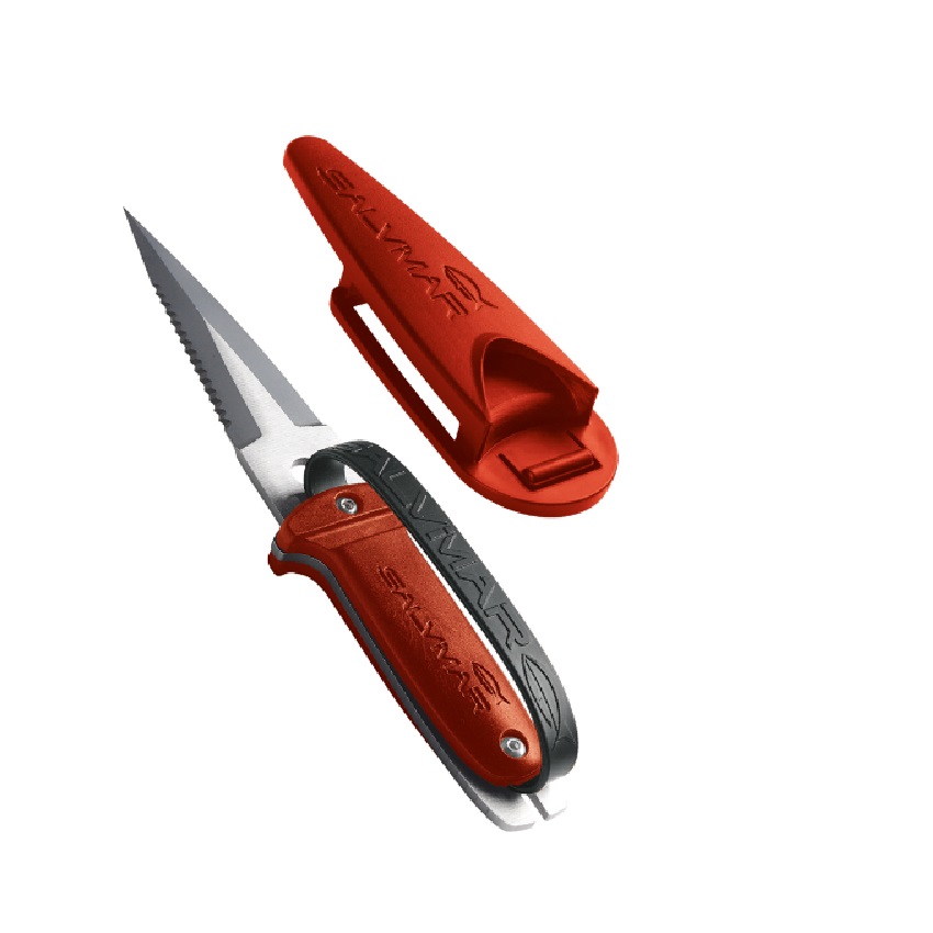Μαχαίρι Κατάδυσης ST-Blade 75 (Κόκκινο) της Salvimar UNΙ67006 trazeras|UNΙ67006
