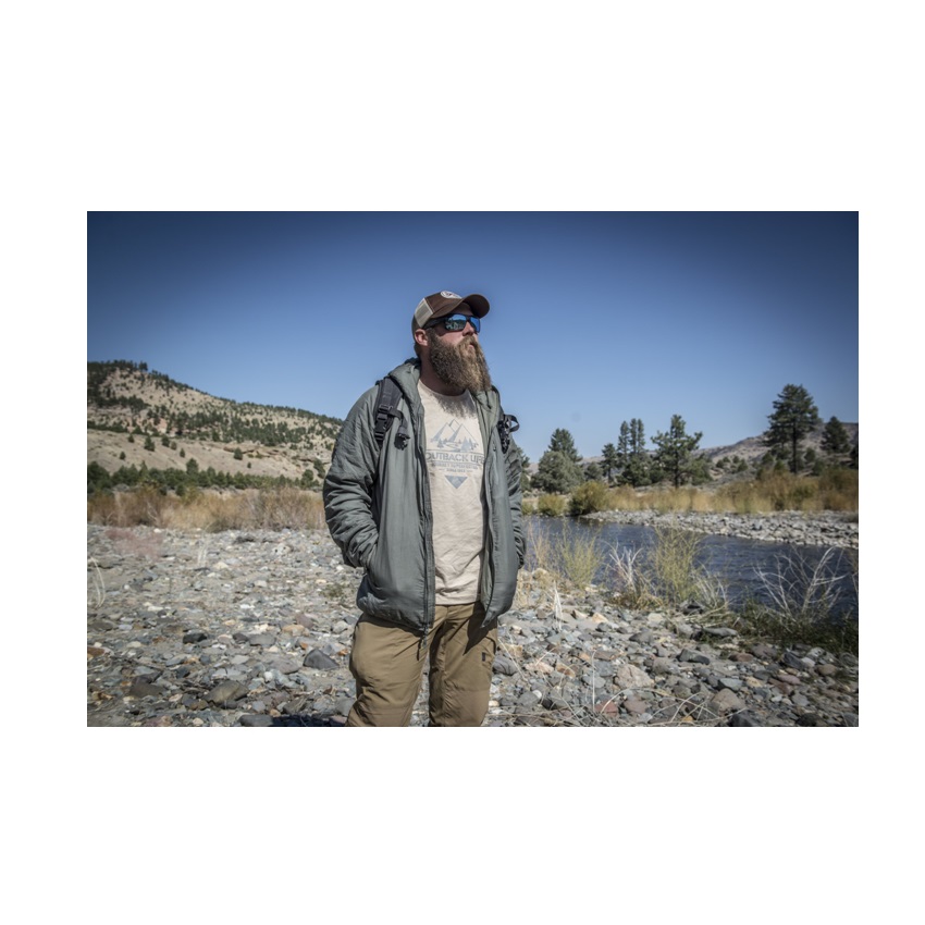 Βαμβακερή Κοντομάνικη Μπλούζα T-Shirt Outback Life (Taiga Green) Helikon-Tex LIK78373 trazeras|LIK78373