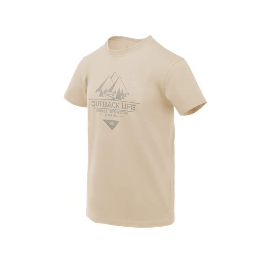 Βαμβακερή Κοντομάνικη Μπλούζα T-Shirt Outback Life (Khaki) Helikon-Tex LIK78033 trazeras|LIK78033