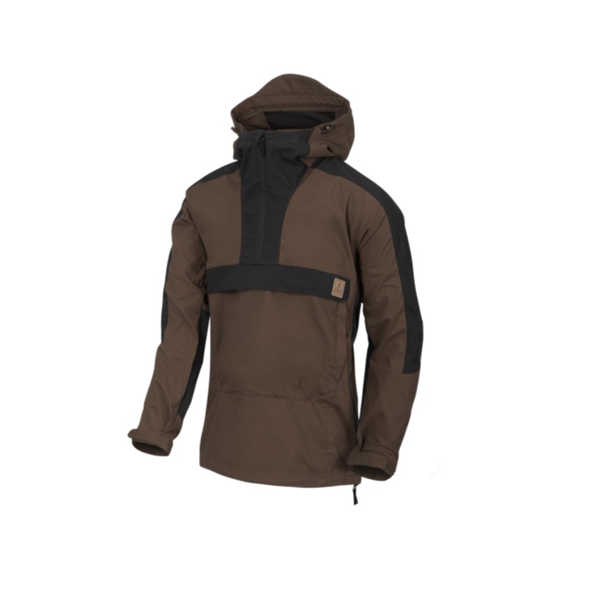 Τζάκετ Woodsman Anorak Jacket (Earth Brown / Black) της Helikon-Tex LIK78170 trazeras|LIK78170
