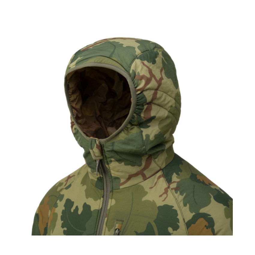 Τζάκετ Αναστρέψιμο Hoodie Wolfhound Jacket Windpack Climashield® Apex 67g (Desert Night Camo / US Desert) της Helikon-Tex LIK78332 trazeras|LIK78332