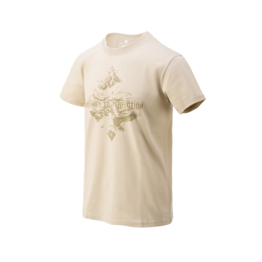 Βαμβακερή Κοντομάνικη Μπλούζα T-Shirt Mountain Stream (Khaki) Helikon-Tex LIK78385 trazeras|LIK78385
