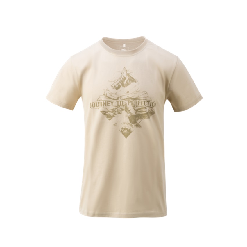 Βαμβακερή Κοντομάνικη Μπλούζα T-Shirt Mountain Stream (Khaki) Helikon-Tex LIK78385 trazeras|LIK78385