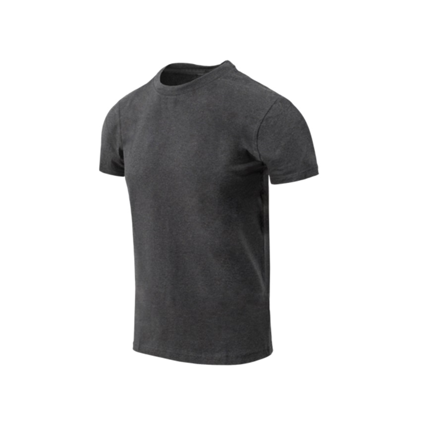 Κοντομάνικη Μπλούζα T-Shirt Organic Cotton Slim (Melange Black-Grey) Helikon-Tex LIK78573 trazeras|LIK78573
