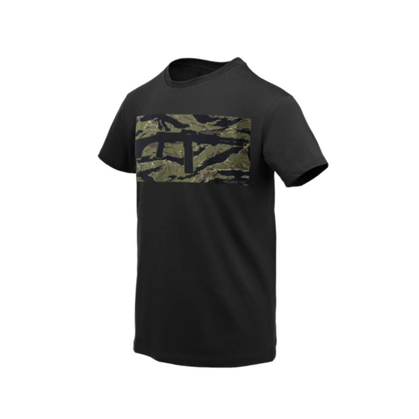 Βαμβακερή Κοντομάνικη Μπλούζα T-Shirt RPD (Black / Tiger Stripe) Helikon-Tex LIK78574 trazeras|LIK78574