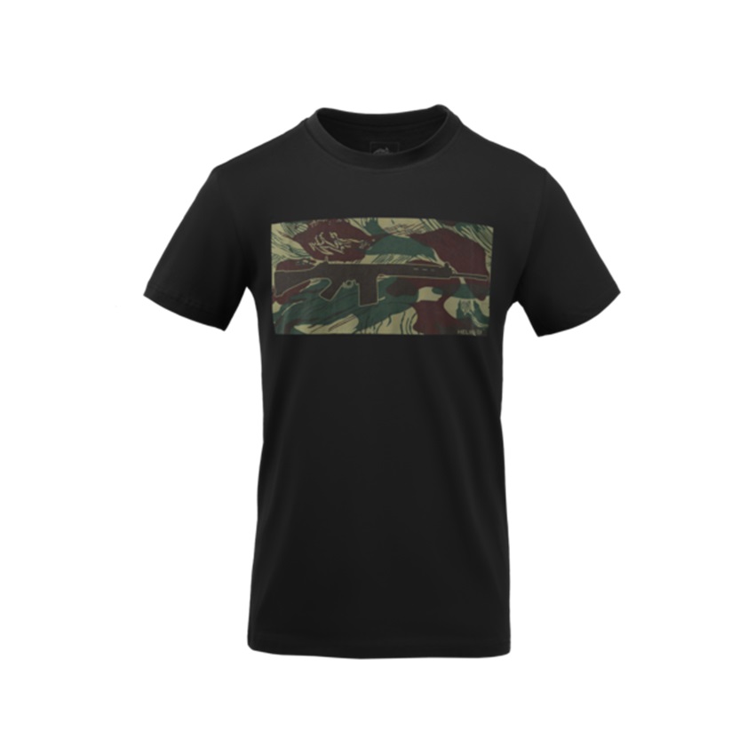Βαμβακερή Κοντομάνικη Μπλούζα T-Shirt Fn Fal (Black / Rhodesian Camo) Helikon-Tex LIK78576 trazeras|LIK78576