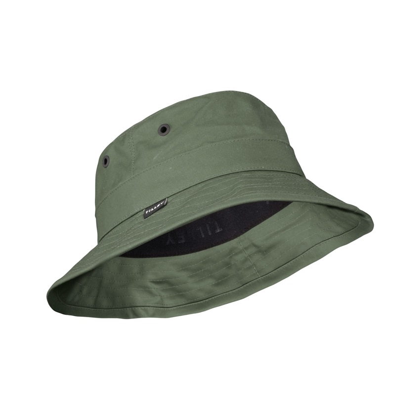 Βαμβακερό Καπέλο Waxed Bucket Hat -Angler Hat (Olive) της Tilley SRS78586 trazeras|SRS78586