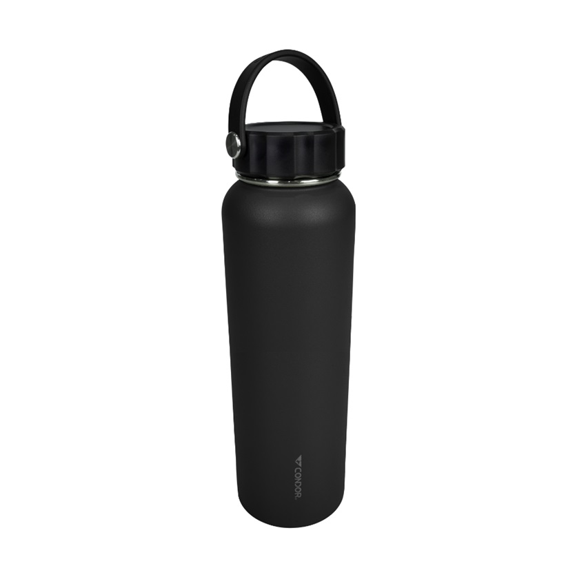 Θερμικό Μπουκάλι Θερμός με Διπλό Τοίχωμα 1150ml (Black) της Condor SRS78623 trazeras|SRS78623