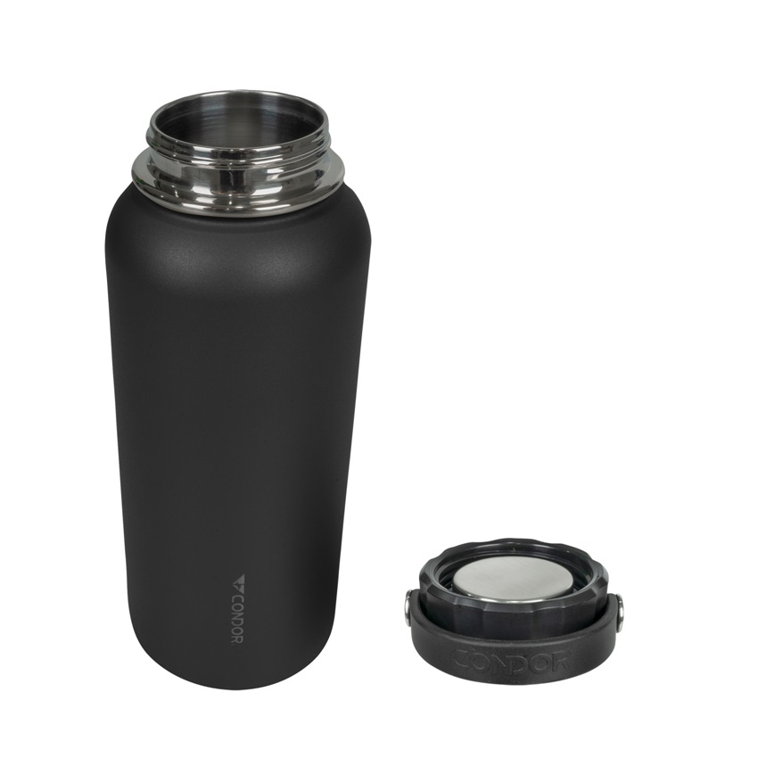 Θερμικό Μπουκάλι Θερμός με Διπλό Τοίχωμα 950ml (Black) της Condor SRS78626 trazeras|SRS78626