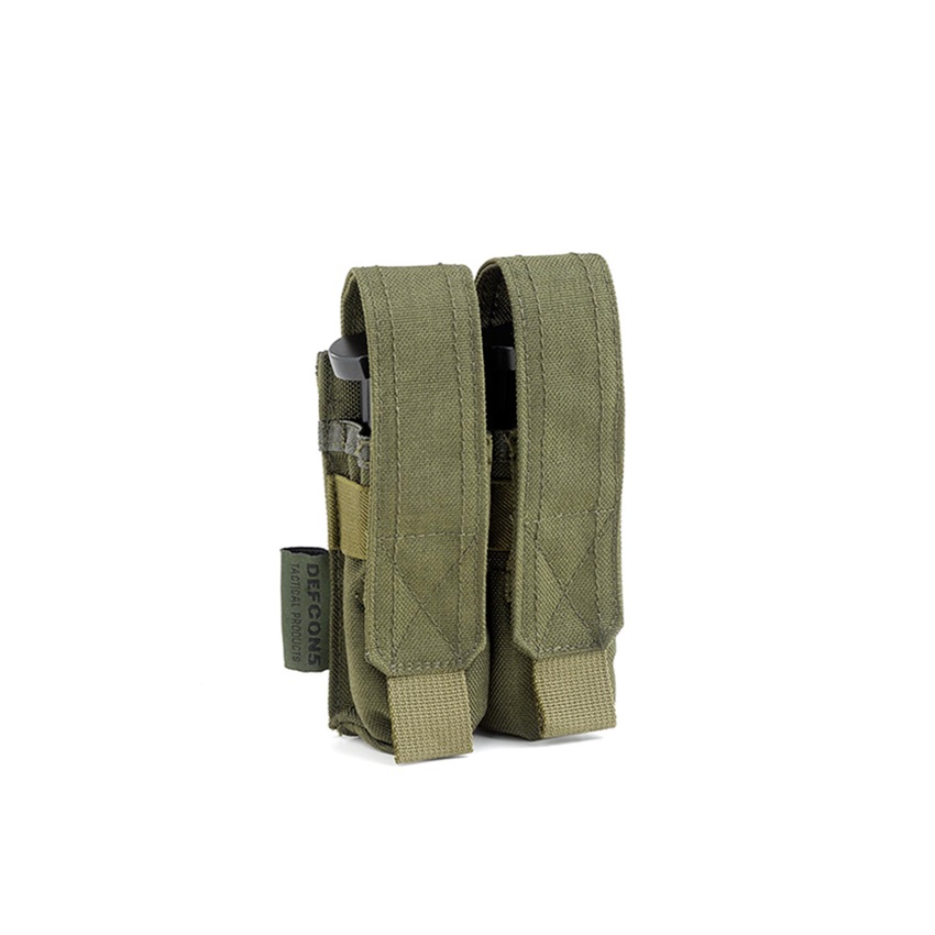 Υδατοαπωθητική Διπλή Θήκη Γεμιστήρων Double Pist. Pouch (OD Green) της Defcon5 DEF78959 trazeras|DEF78959