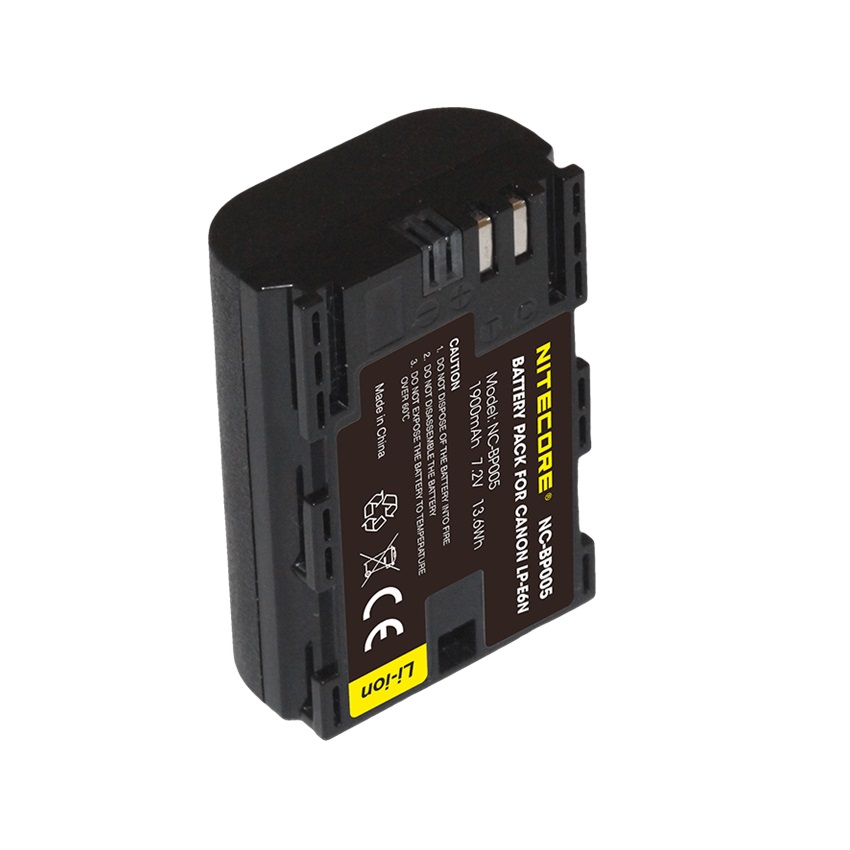 Επαναφορτιζόμενη Μπαταρία για Canon LP-E6N 1900mAh της Nitecore VAS79272 trazeras|VAS79272