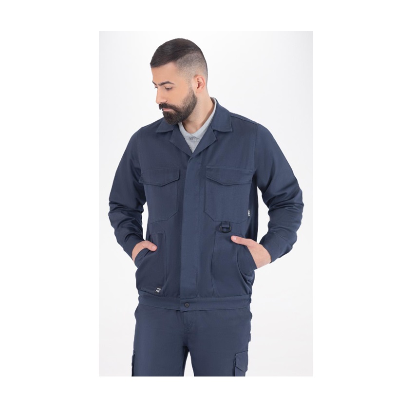 Βαμβακερό Τζάκετ Εργασίας Classic Jacket (Blue) της Axon Workwear AXN79650 trazeras|AXN79650