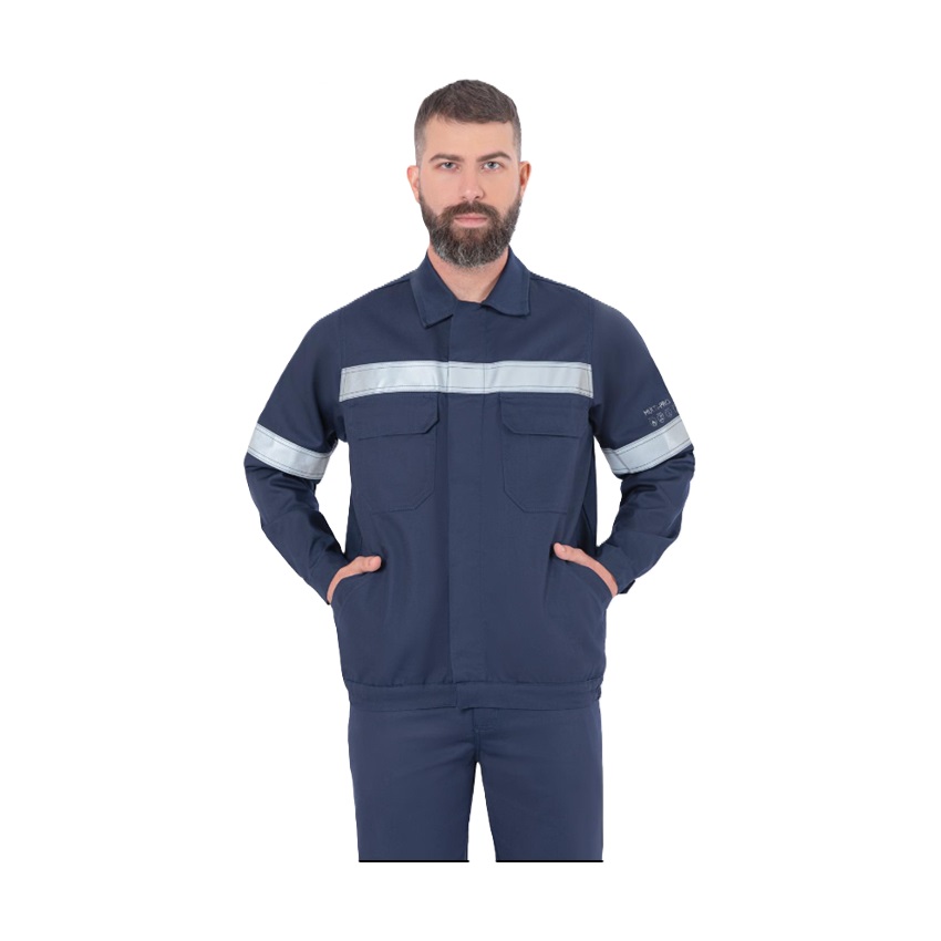 Βραδυφλεγές Τζάκετ Multi-Pro Jacket (Blue) της Axon Workwear AXN79682 trazeras|AXN79682