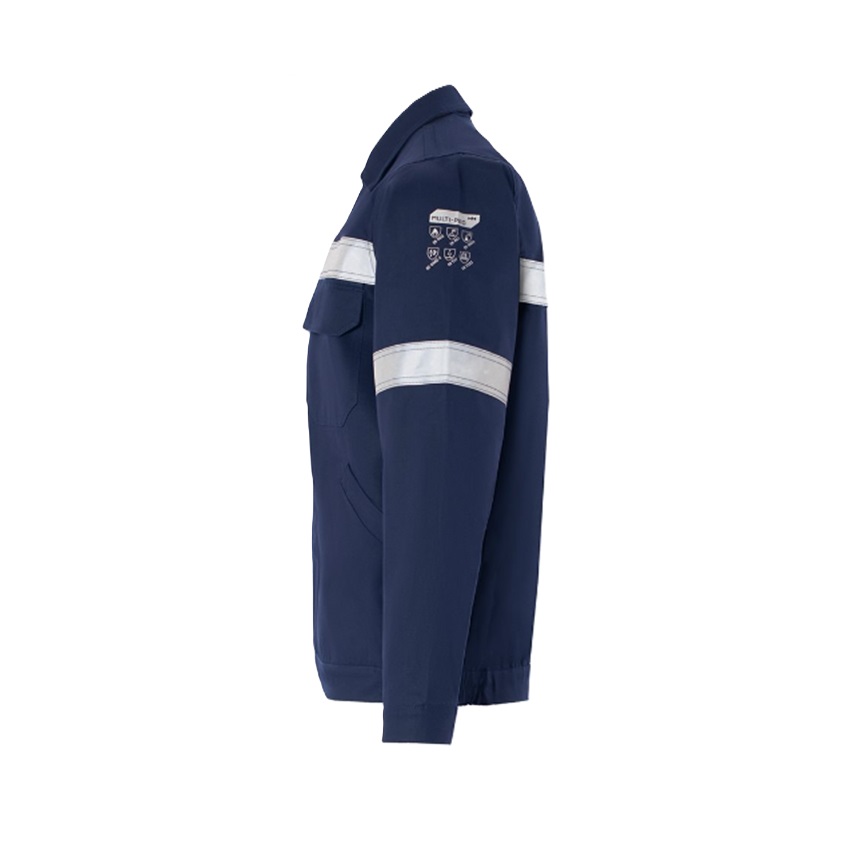 Βραδυφλεγές Τζάκετ Multi-Pro Jacket (Blue) της Axon Workwear AXN79682 trazeras|AXN79682